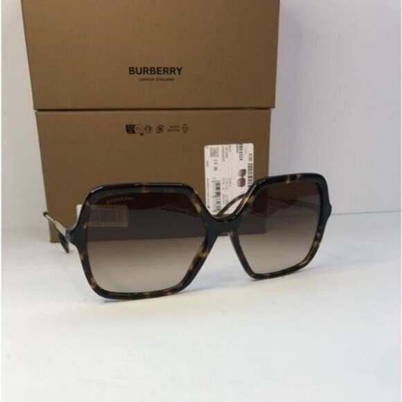 💯 - New Authentic Burberry Brown Gradient Square Ladies Sunglasses BE4324 - Picture 11 of 12